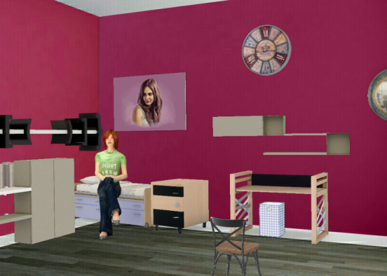 Girl room Design Rendering