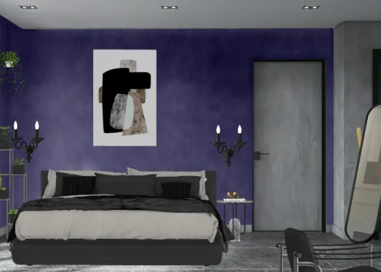 Grey-Violet Design Rendering