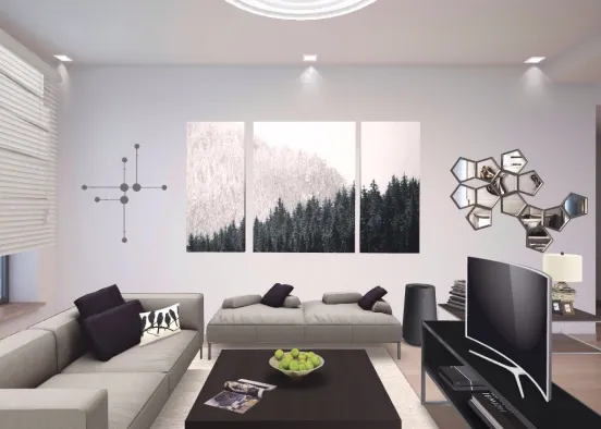 JingTM designs: Modern relax living room Design Rendering