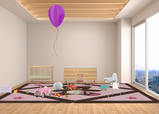 Babyzimmer Design Rendering