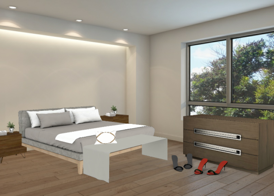 Schlafzimmer Design Rendering