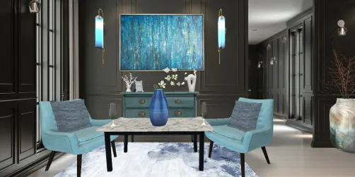 Modern blue