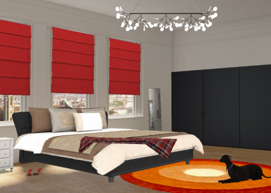 Dormitorio Red Design Rendering