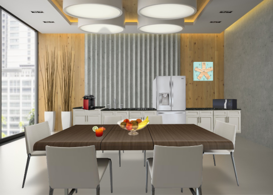 Standard kitchen Design Rendering
