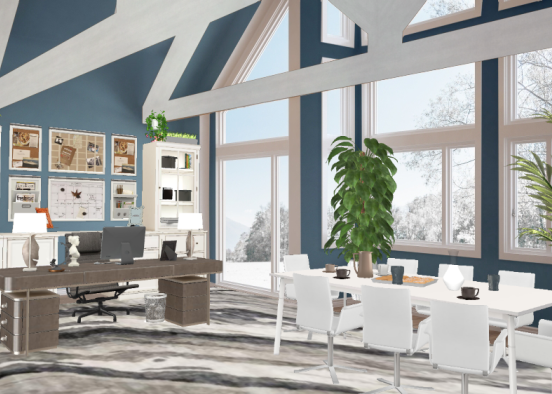 Office and conference room Design Rendering