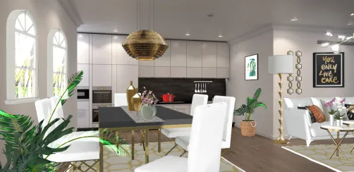 Cocina y salon juntos