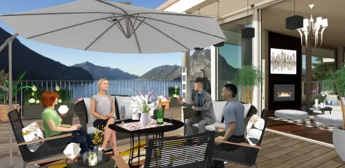 Terraza y buenas vistas 