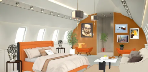 Riding on an airplane, in style