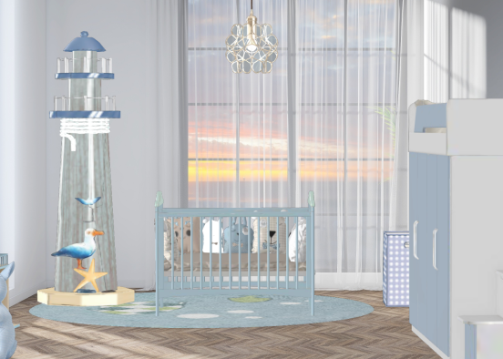 Try a new design coastal style for kids room  Design Rendering