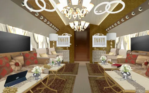 Luxury Elegant Private Jet 