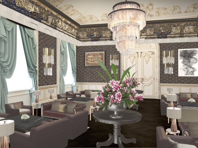 Art Deco Hotel Lobby
