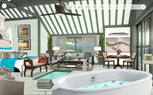 Luxury Resort Villa With A Spa Tub