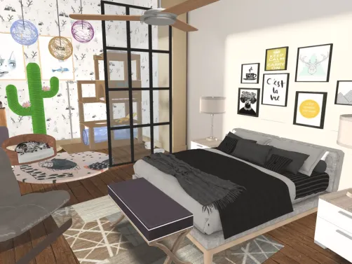 Bedroom With A Space For Your Pet Cat(Lovely Pets Contest Entry no. 4)