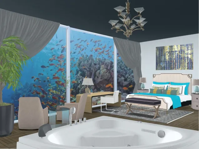  Underwater Hotel Bedroom(Ideal Hotel Entry Number 10)