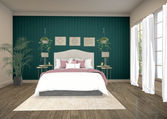 green and blush.  Design Rendering
