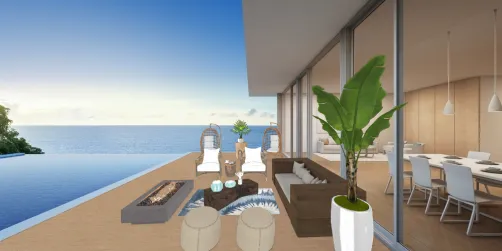 Outside deck