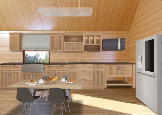 wood's kitchen Design Rendering