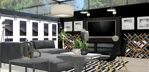Living room black and white🥰🥰🥰🥰#modernstyle 
