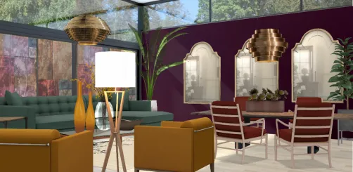 Living and dinning in autum decor🥰