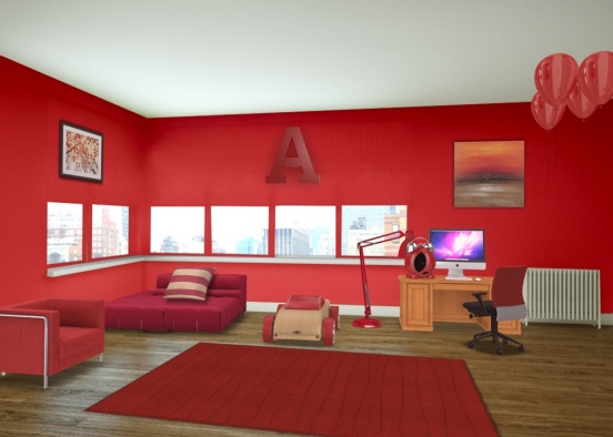 Alex room.. please like Design Rendering