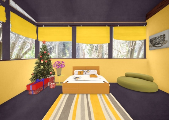 yellow room  Design Rendering