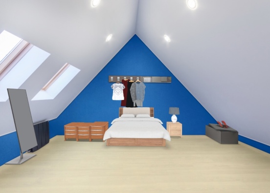 Attic(bedroom) Design Rendering