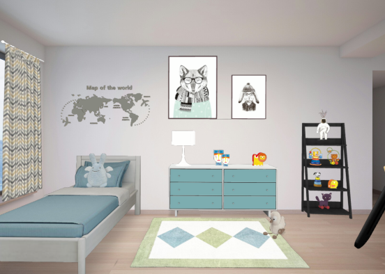 Kids  Room / Habitación para niños /_#Quedate en casa  P.R . Design Rendering