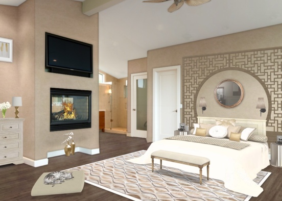 bedroom with en-suite  Design Rendering