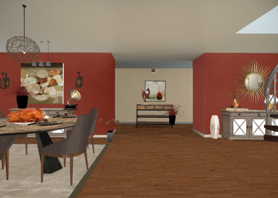 First Thanksgiving Meal Design Rendering
