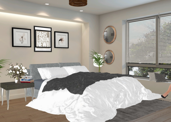 Bedroom decor Design Rendering