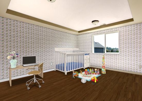 Baby Bedroom Design Rendering