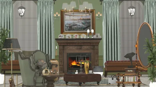 SALA ESTILO VICTORIANO 