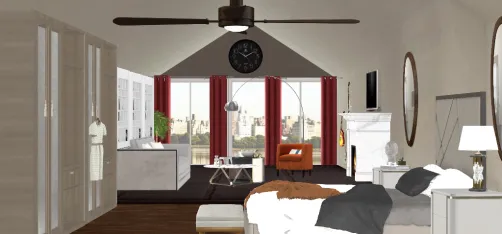 Contemporary Modern Riverside Bedroom