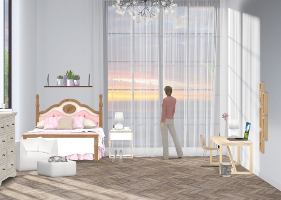 sunset room Design Rendering