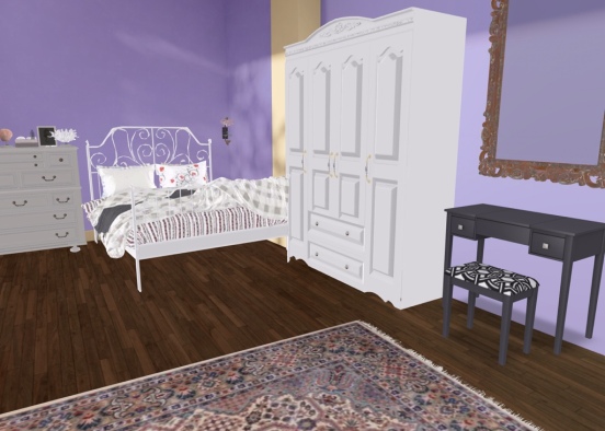 a girls bedroom I made Design Rendering