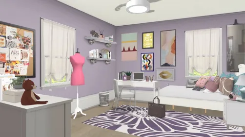 fashion student bedroom