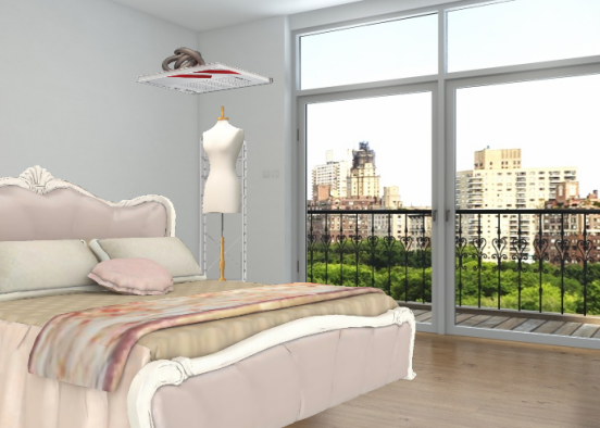 Big girl bed room Design Rendering
