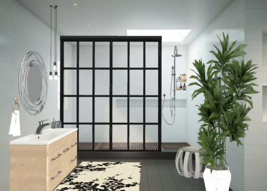 Modern bathroom design Design Rendering
