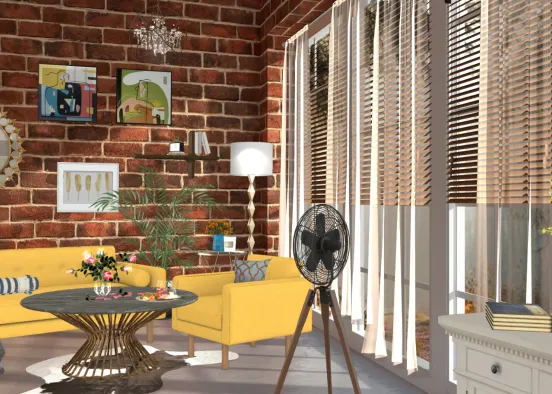 Cosy Livingroom  Design Rendering