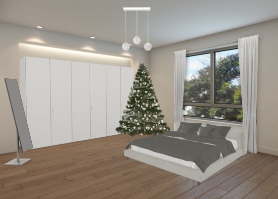 christmas bedroom Design Rendering