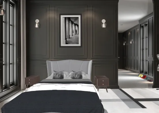 Art deco style contest Bedroom Design Rendering