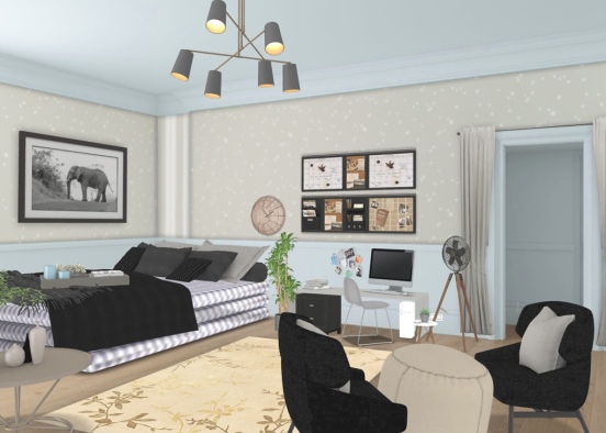 off is bedroom lijs Design Rendering