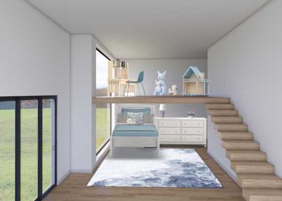 Kid bedroom Design Rendering