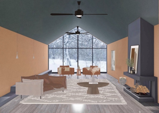 Cozy Winter Cabin  Design Rendering