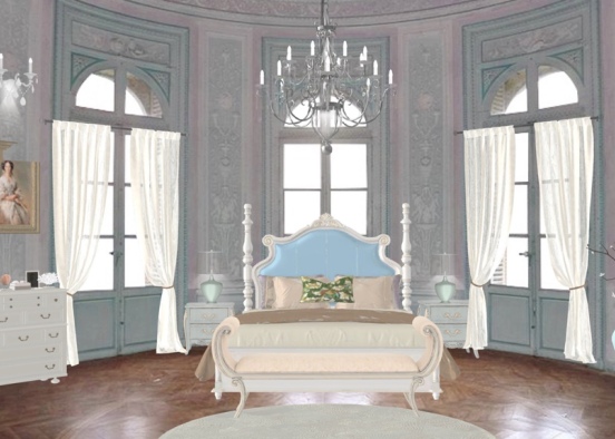 Royal Bedroom  Design Rendering