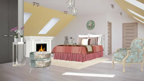 chambre enfant fille espace libre