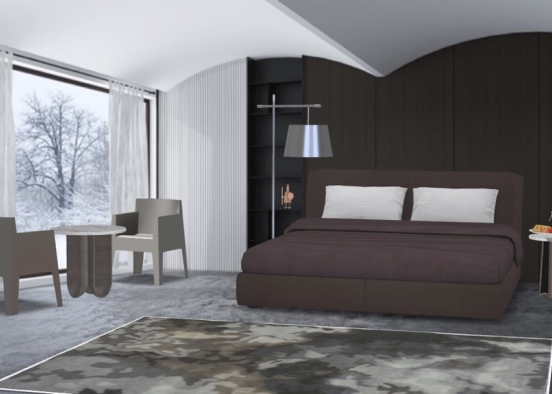 Modern Bedroom (1) Design Rendering
