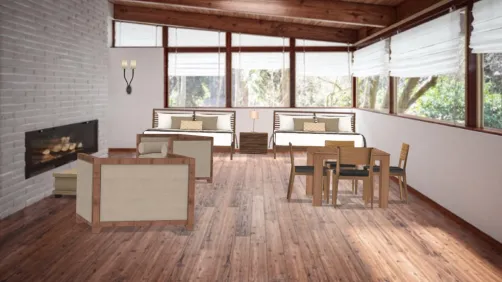 Rynn’s Hotel (cabin in the woods)
