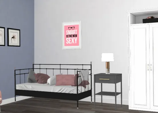 Dormitorio cute Design Rendering