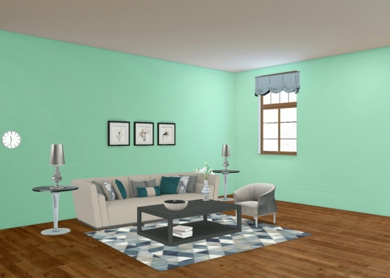 charity and David’s living room Design Rendering